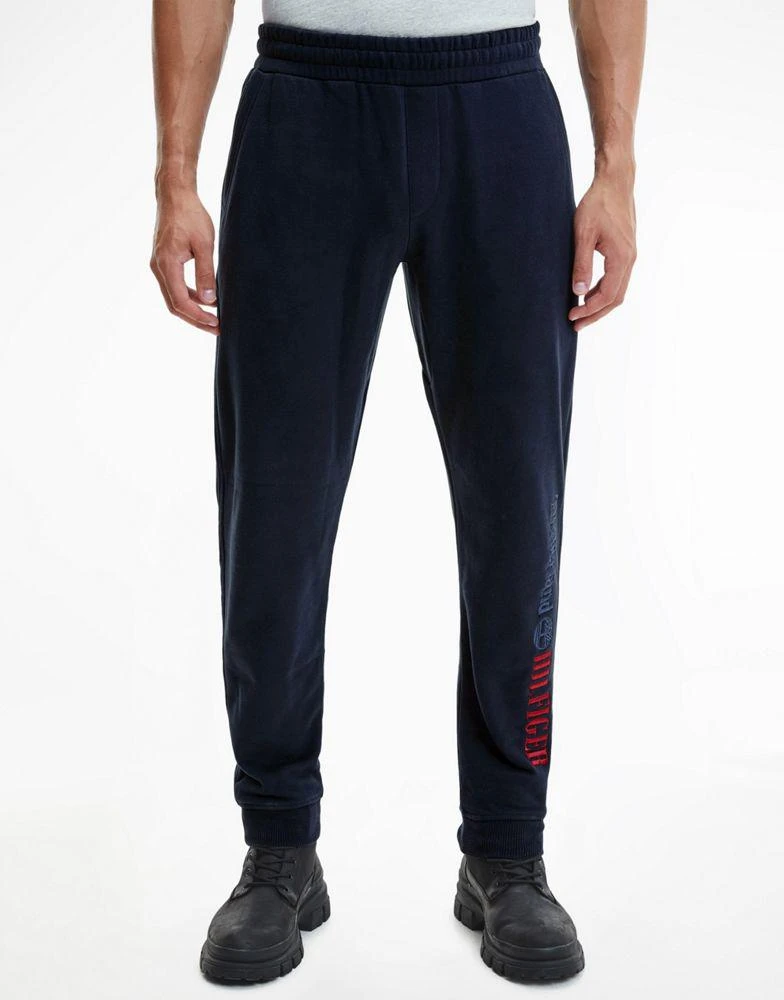 商品Tommy Hilfiger|Tommy Hilfiger x Timberland capsule logo leg joggers in navy,价格¥817,第1张图片