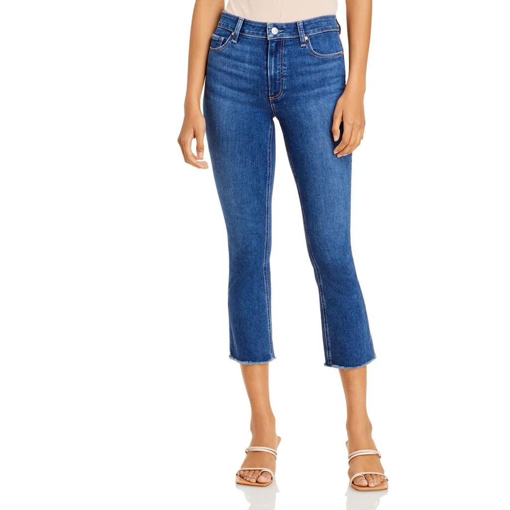 商品Paige|Paige Womens Cropped Raw Hem Flare Jeans,价格¥703,第1张图片