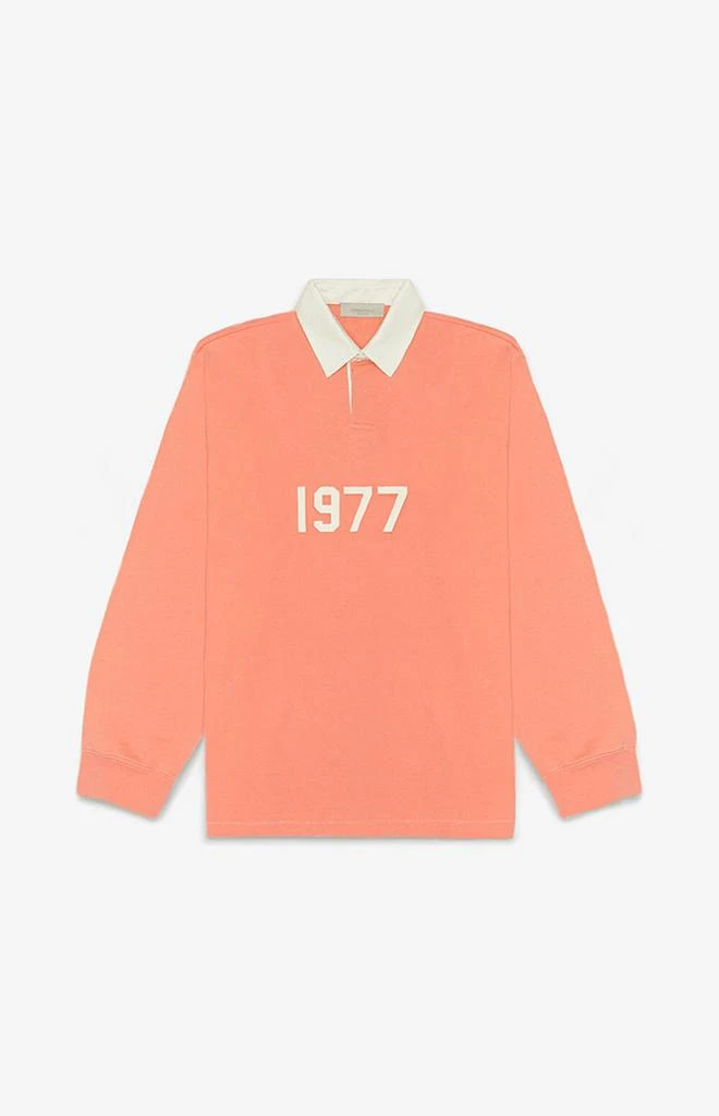 商品Essentials|Coral Henley Rugby Sweatshirt,价格¥495,第1张图片