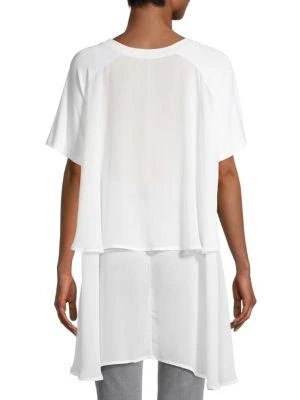 商品Patrizia Luca|Chiffon High-Low Tunic Top,价格¥396,第2张图片详细描述