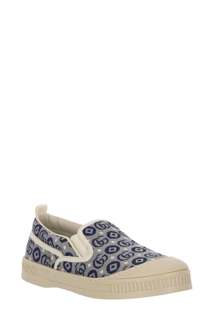 商品Gucci|Gucci Kids Gucci Tennis 1977 Round Toe Sneakers,价格¥1204,第2张图片详细描述