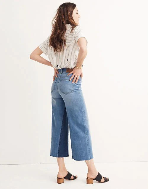 商品Madewell|Wide-Leg Crop Jeans: Gusset Edition,价格¥476,第3张图片详细描述