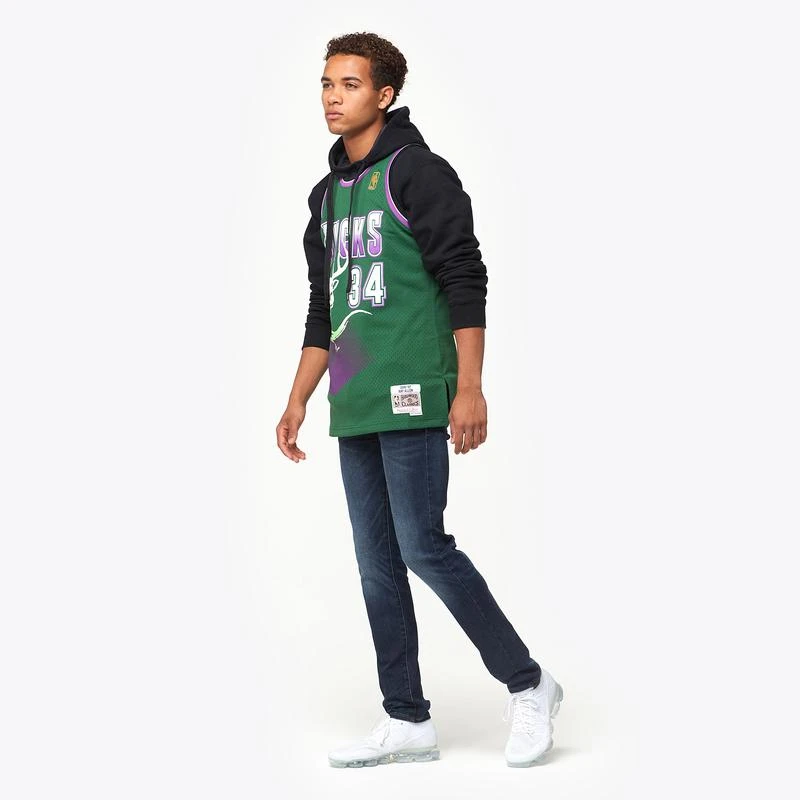 商品Mitchell and Ness|Mitchell & Ness NBA Swingman Jersey - Men's 复古球衣,价格¥848,第3张图片详细描述