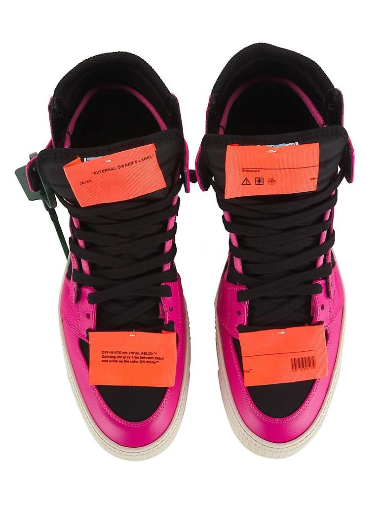 商品Off-White|3.0 Off Court Leather High-Top Sneakers,价格¥2625,第5张图片详细描述