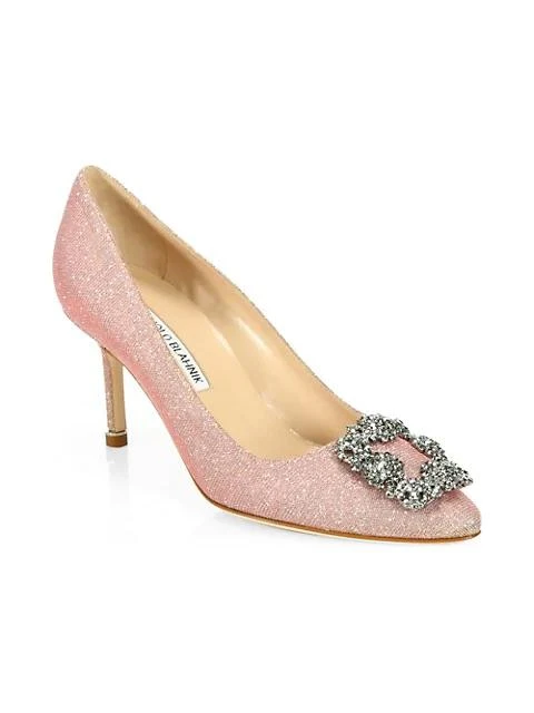 商品Manolo Blahnik|Hangisi 70 经典中鞋,价格¥7669,第2张图片详细描述