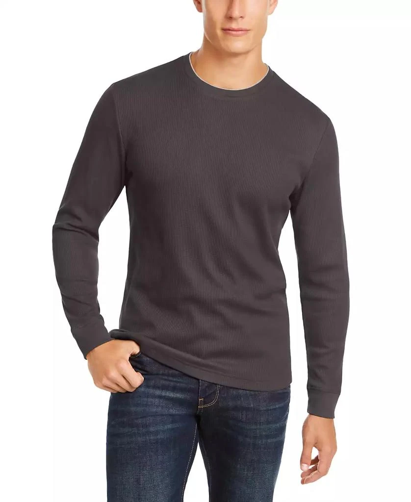 商品Club Room|Men's Thermal Crewneck Shirt, Created for Macy's,价格¥267,第1张图片