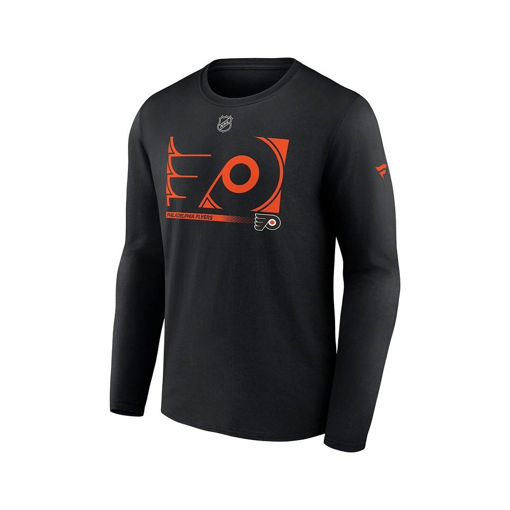 Men's Branded Black Philadelphia Flyers Authentic Pro Core Collection Secondary Long Sleeve T-Shirt商品第3张图片规格展示