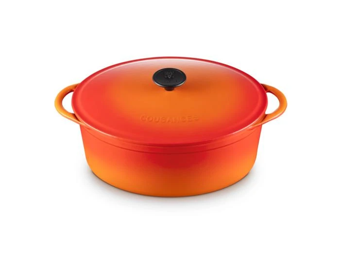 商品Le Creuset|Cocotte Cousance ovale 29cm en fonte émaillée volcanique,价格¥2419,第1张图片