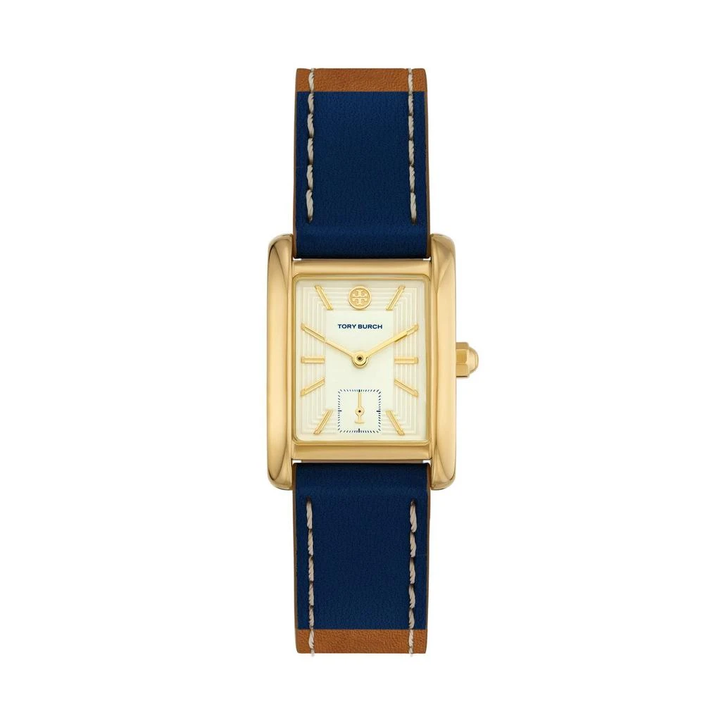 商品Tory Burch|24.7 X 35.5 mm The Eleanor Leather Watch,价格¥1541,第1张图片