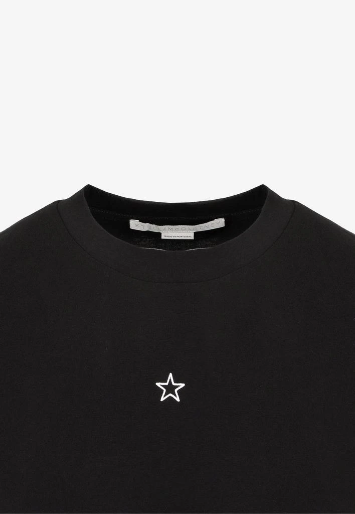 商品Stella McCartney|Mini Star Embroidery Crewneck T-shirt,价格¥931,第3张图片详细描述