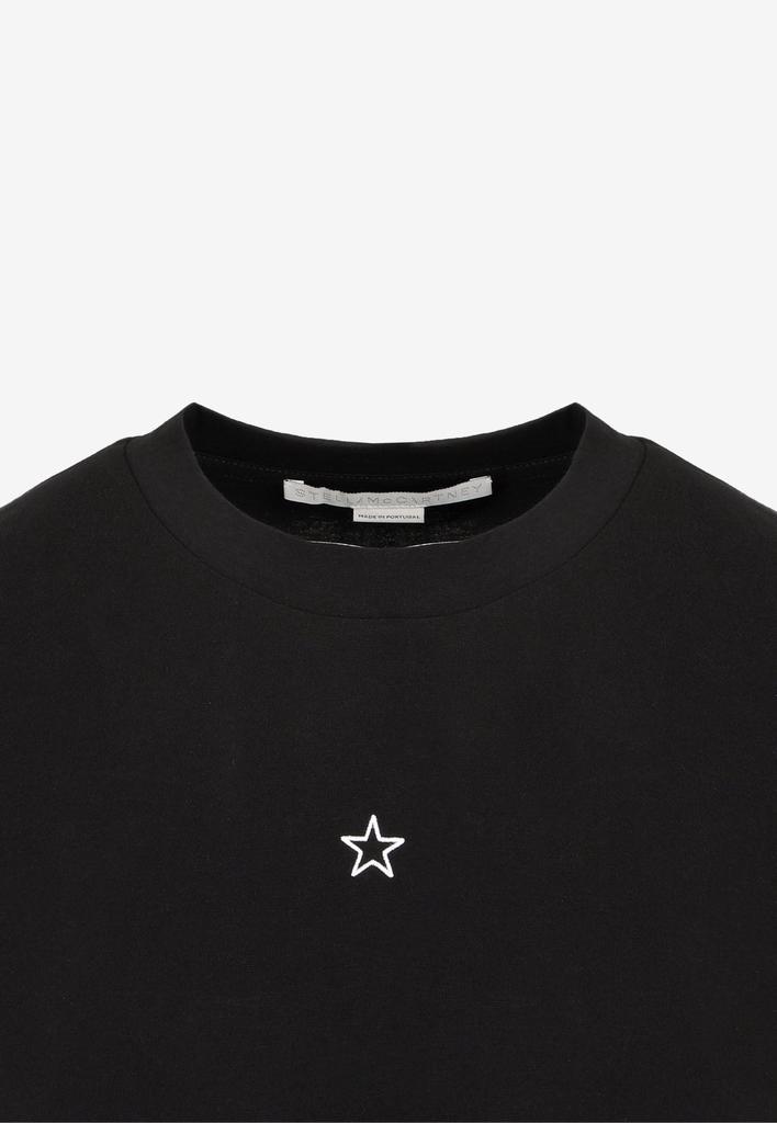 商品Stella McCartney|Mini Star Embroidery Crewneck T-shirt,价格¥2231,第5张图片详细描述