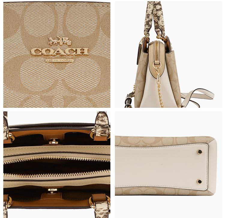 商品Coach|美国直邮 COACH/蔻驰奥莱20新款女士单肩手提戴妃包时尚气质优雅,价格¥2576,第17张图片详细描述