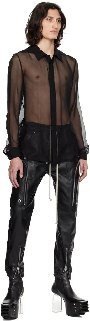 商品Rick Owens|黑色 Bauhaus 皮革工装裤,价格¥24832,第4张图片详细描述