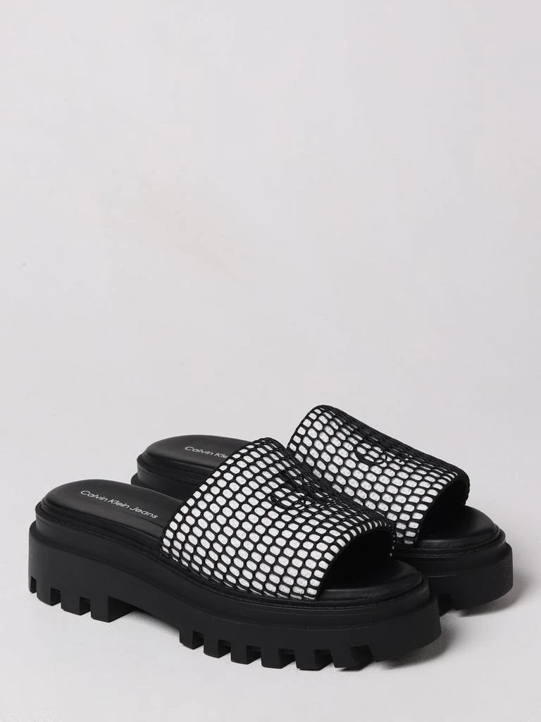 商品Calvin Klein|Calvin Klein Jeans flat sandals for woman,价格¥483,第2张图片详细描述
