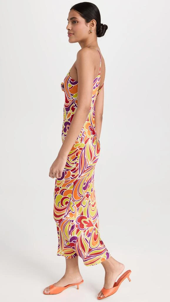 商品Rodarte|Rodarte 红色和橙色多色印花斜纹衬裙,价格¥7107,第4张图片详细描述
