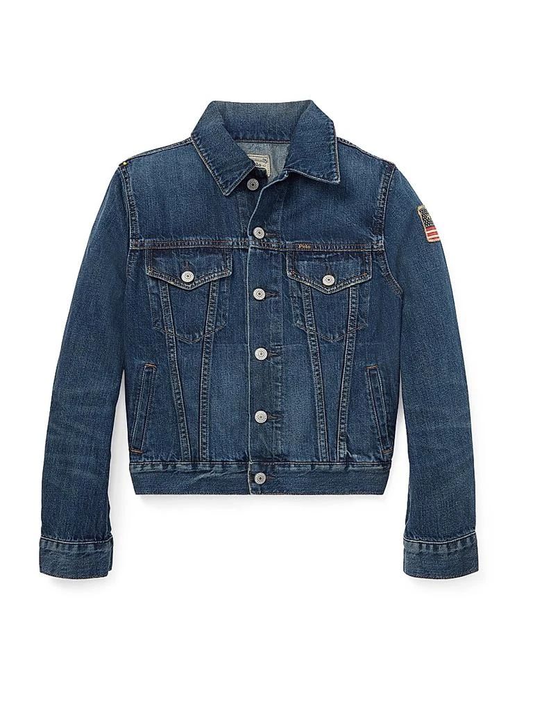 商品Ralph Lauren|Little Boy's & Boy's Trucker Denim Jacket,价格¥671,第1张图片