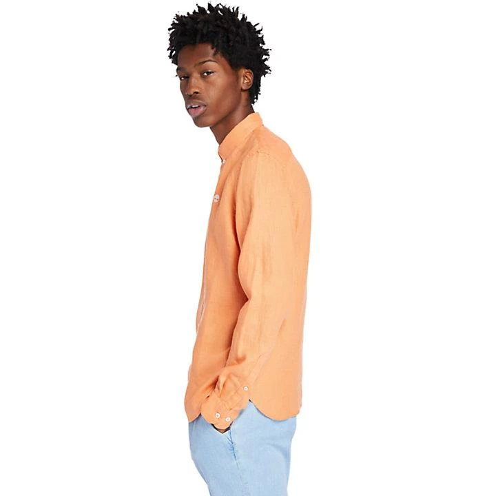 商品Timberland|Mill River LS Linen Shirt for Men in Peach,价格¥366,第4张图片详细描述