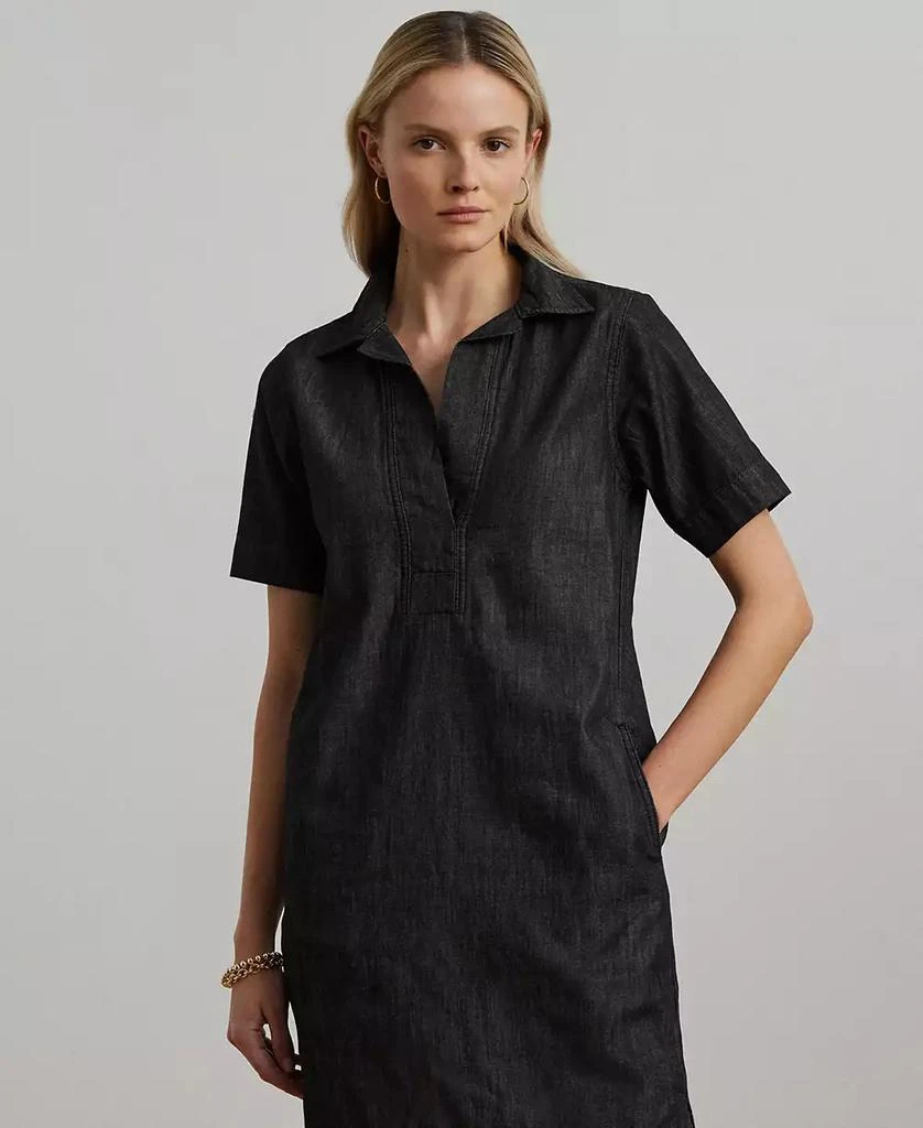 商品Ralph Lauren|Denim Cotton Shift Dress,价格¥1090,第3张图片详细描述