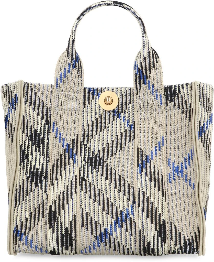 商品Burberry|CHECK MOTIF MINI TOTE BAG,价格¥8214,第2张图片详细描述