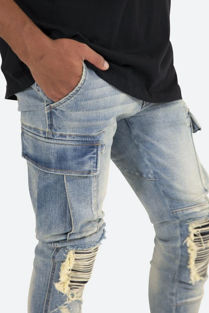 X288 Cargo Skinny Denim - Blue 商品