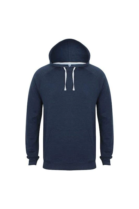 商品Front Row|Front Row Mens Slim Fit French Terry Hoodie (Navy Marl) Navy Marl (Blue),价格¥116,第1张图片