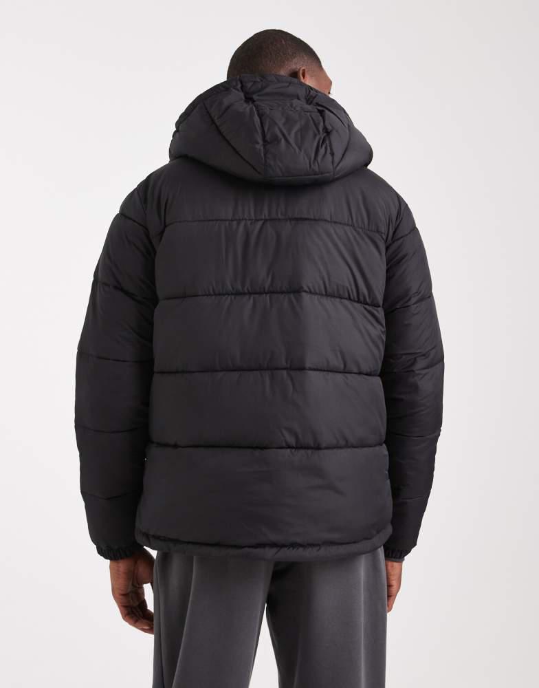 JJ REBEL Giacca Imbottita Puffer SN Uomo - Vestibilità Regolare, Antivento, Colore Blu Scuro