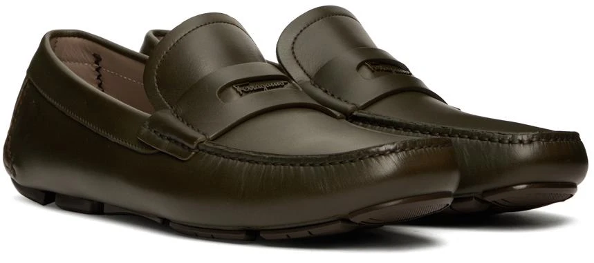 商品Salvatore Ferragamo|绿色 Newton 乐福鞋,价格¥6351,第4张图片详细描述