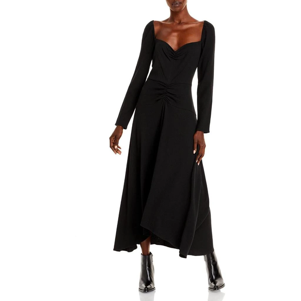 商品Vince|Vince Womens Ruched Long Sleeves Midi Dress,价格¥652,第1张图片