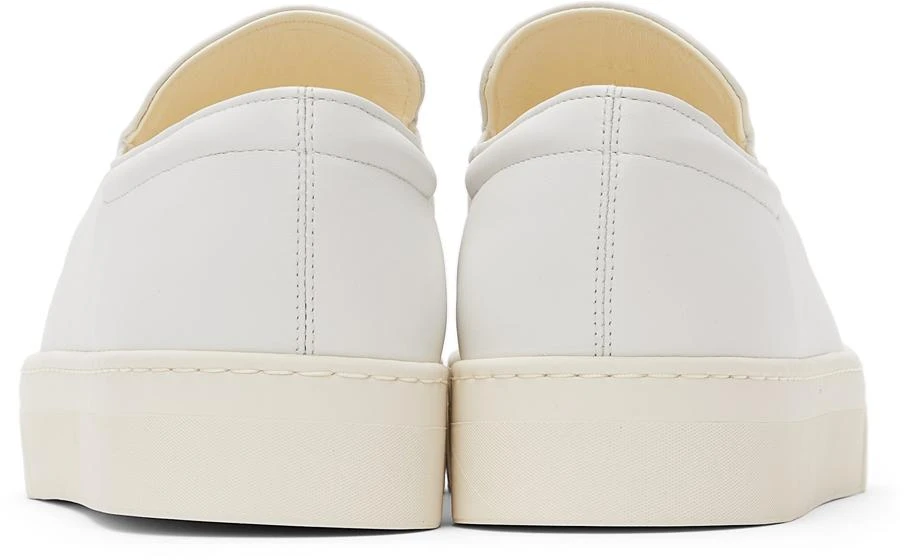 商品The Row|White Leather Dean Slip-On Sneakers,价格¥3571,第4张图片详细描述