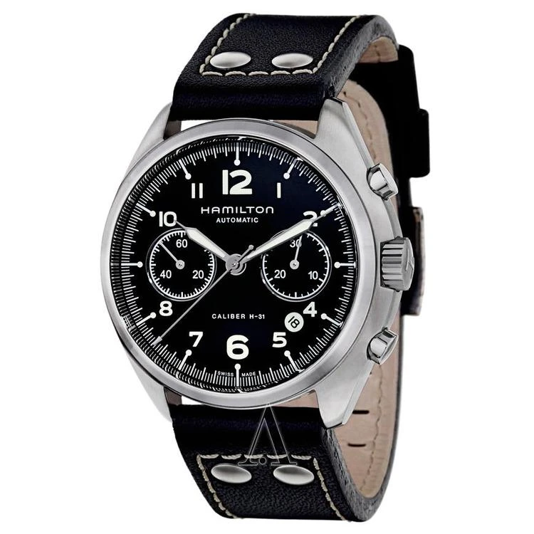 商品Hamilton|Khaki Aviation Pilot Pioneer Auto Chrono 男士手表,价格¥8533,第1张图片