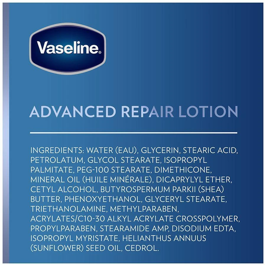 商品Vaseline|Advanced Repair Body Lotion Unscented,价格¥73,第4张图片详细描述