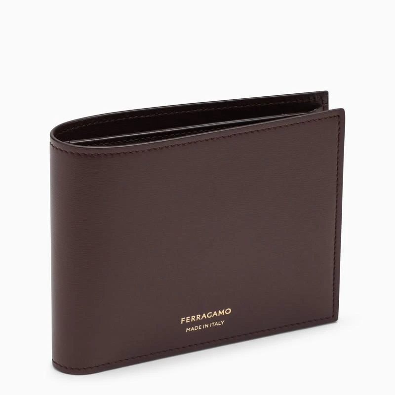 商品Salvatore Ferragamo|Dark Barolo bi-fold wallet with coin purse,价格¥1470,第1张图片