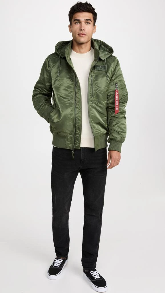 Alpha Industries MA-1 Hooded Rib Bomber Jacket 商品