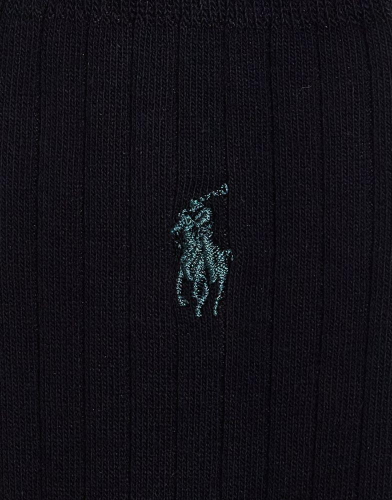 Polo Ralph Lauren 2 pack egyptian cotton rib socks in black商品第3张图片规格展示