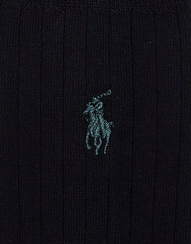 商品Ralph Lauren|Polo Ralph Lauren 2 pack egyptian cotton rib socks in black,价格¥235,第3张图片详细描述