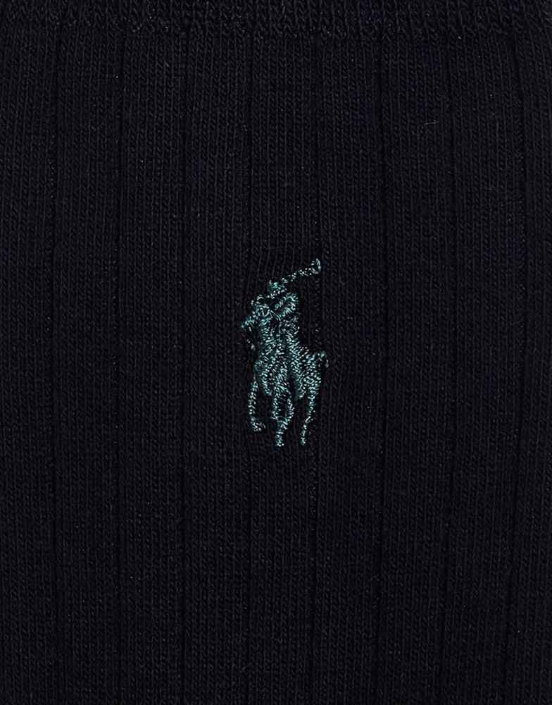 商品Ralph Lauren|Polo Ralph Lauren 2 pack egyptian cotton rib socks in black,价格¥219,第5张图片详细描述