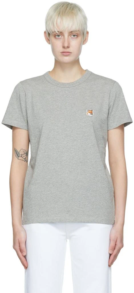 商品Maison Kitsune|Gray Fox Head T-Shirt,价格¥676,第1张图片