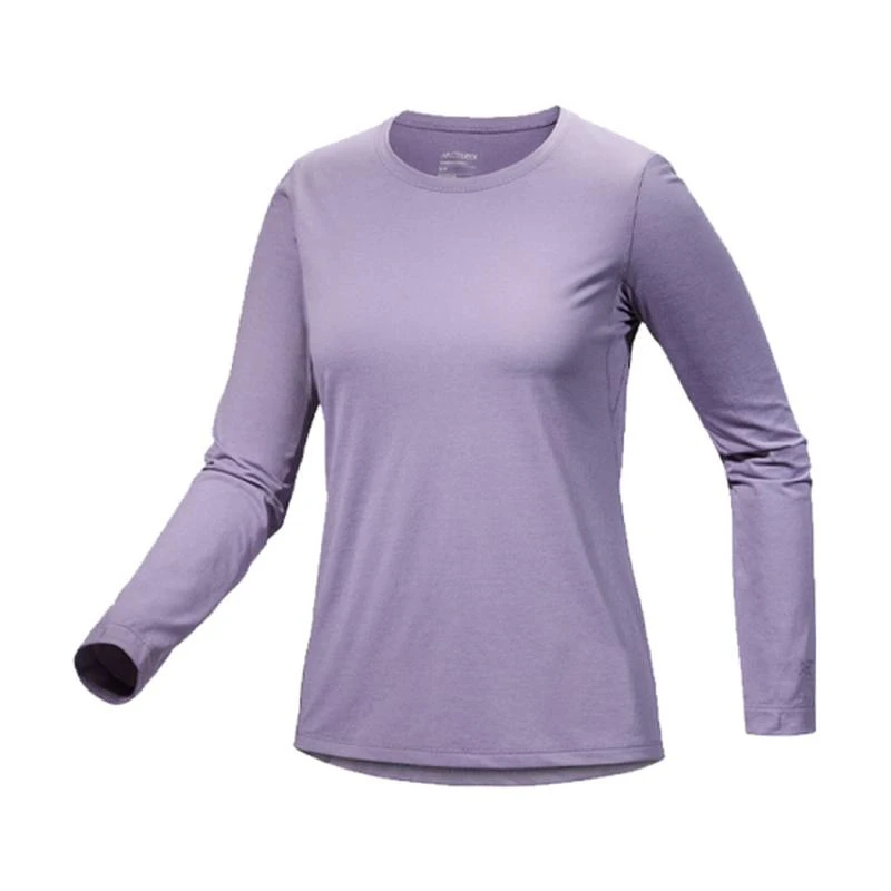 商品Arc'teryx|ARCTERYX始祖鸟 TAEMA CREW 女士长袖星际紫T恤,价格¥606,第1张图片