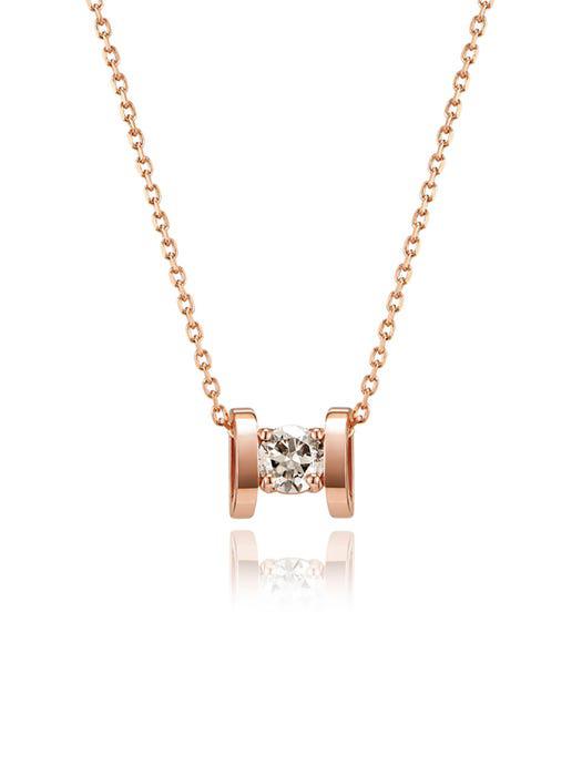 Happiness 14K H 0.2ct Diamond Necklace商品第1张图片规格展示