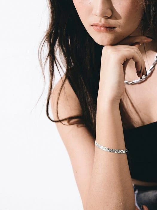 商品Pepe Zoo|Plain Silver Bracelet,价格¥1265,第1张图片