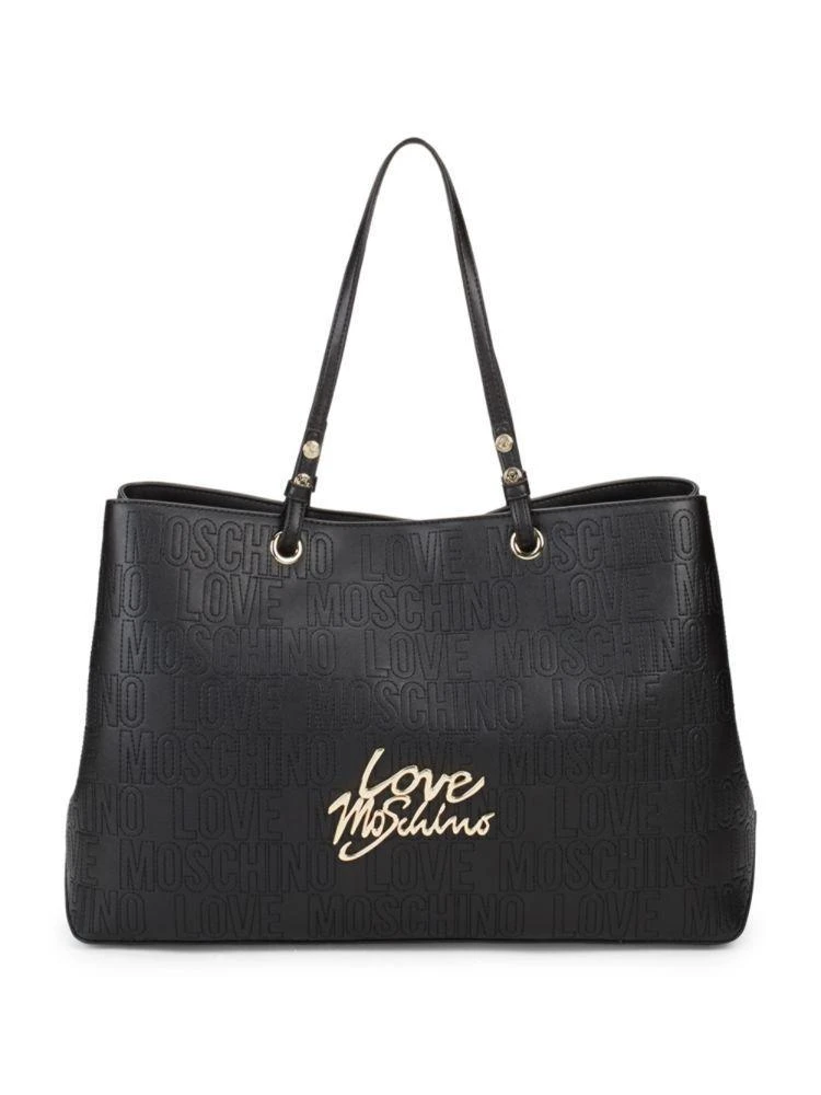 商品Moschino|Faux Leather Tote,价格¥1337,第1张图片