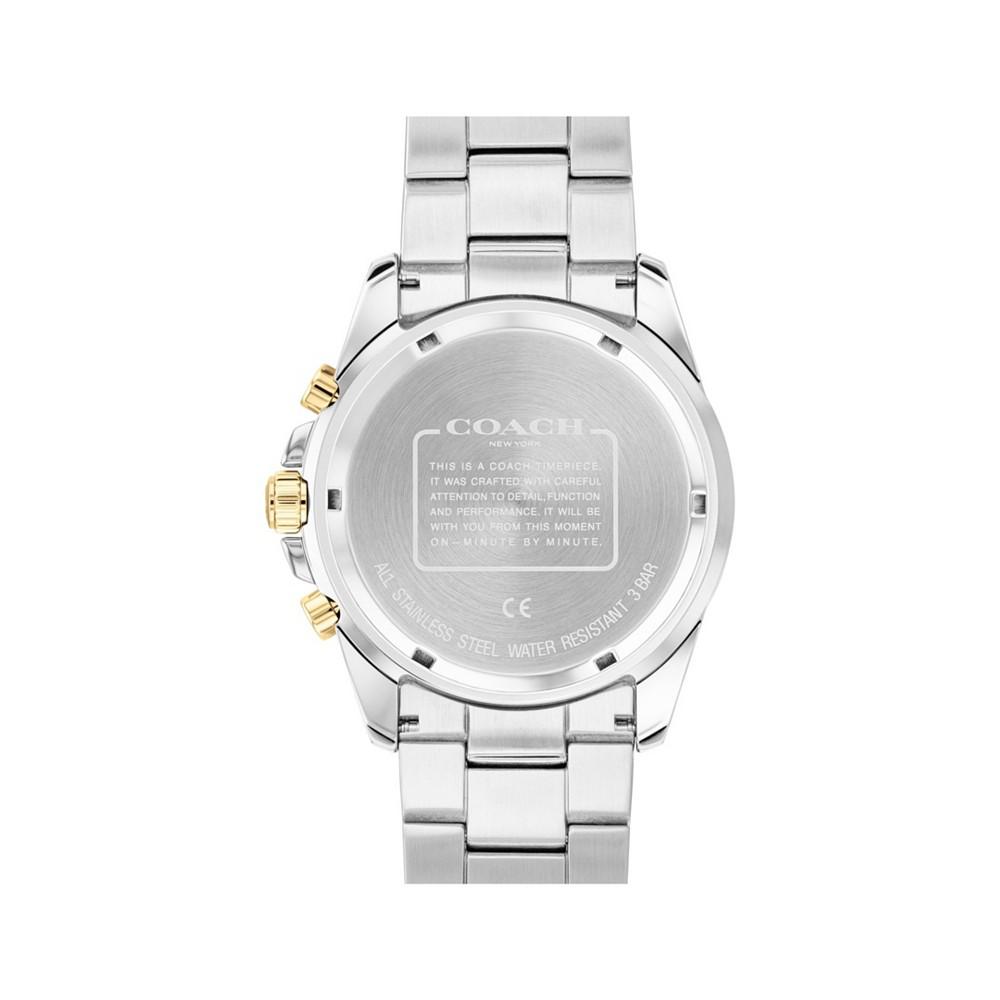 Men's Kent Two-Tone Stainless Steel Bracelet Watch 44mm商品第3张图片规格展示