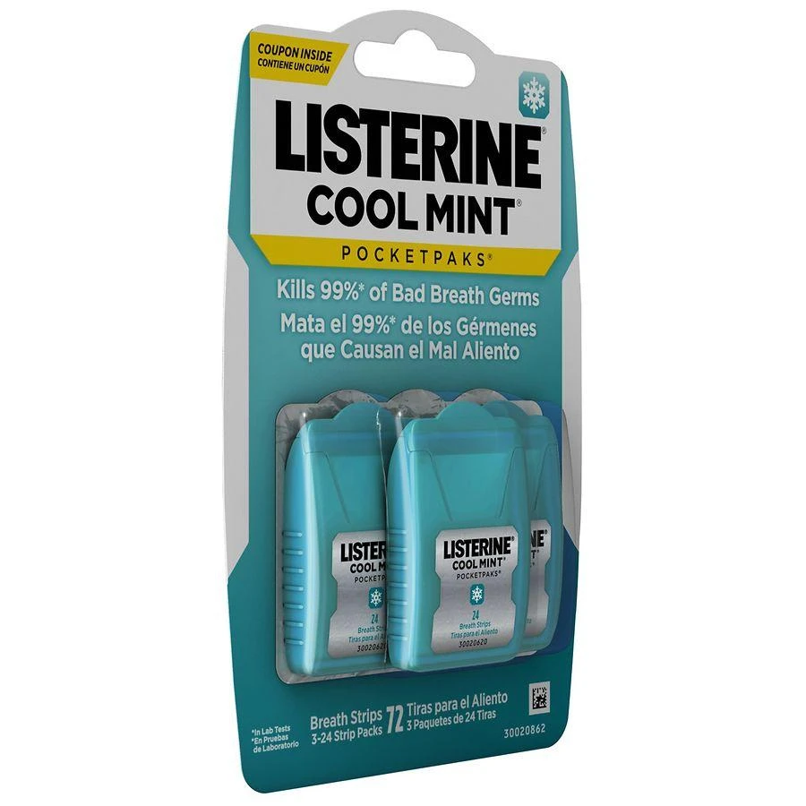 商品Listerine|Pocketpaks Fresh Breath Strips Mint,价格¥45,第5张图片详细描述