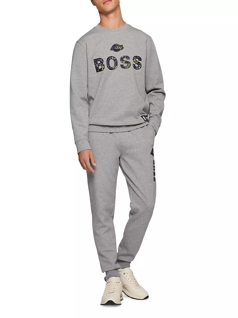 商品Hugo Boss|Lakers Basketball Team Windmill Crewneck Sweatshirt,价格¥1185,第2张图片详细描述