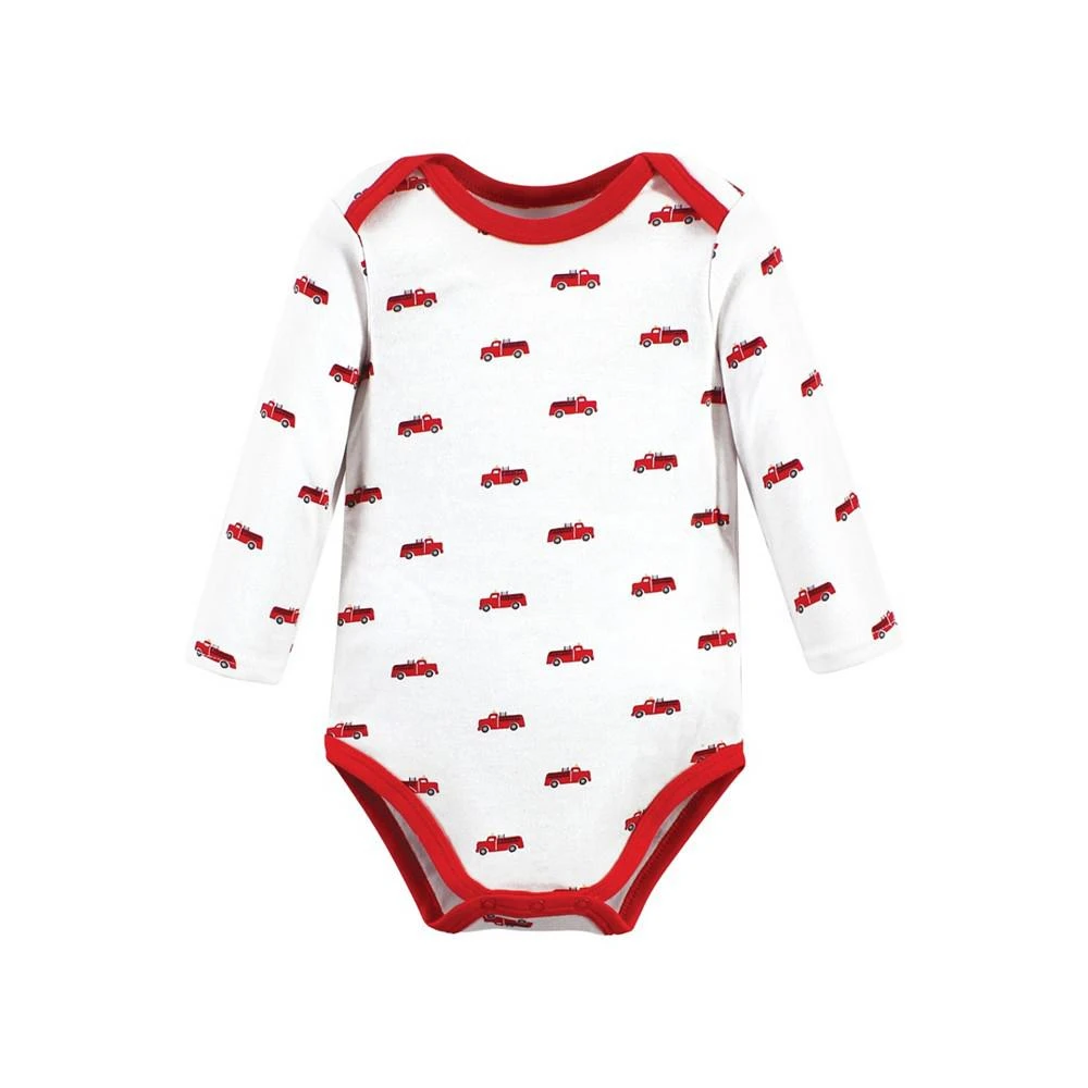 商品Hudson|Baby Boys Long Sleeve Bodysuits, Pack of 3,价格¥188,第5张图片详细描述