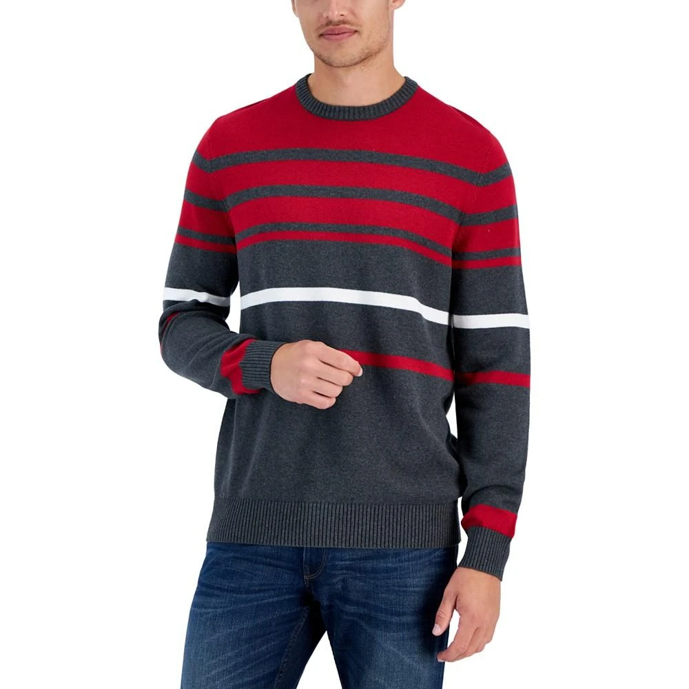商品Club Room|Men's Vary Striped Sweater, Created for Macy's,价格¥148,第1张图片