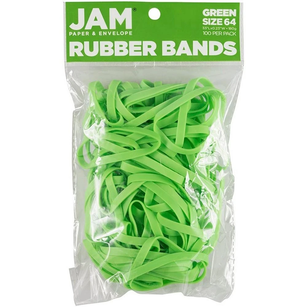 商品JAM Paper|Durable Rubber Bands - Size 64 - Multi-Purpose Rubber bands - 100 Per Pack,价格¥97,第1张图片