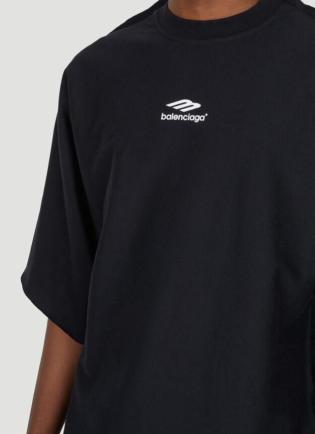 商品Balenciaga|Flat Logo Print T-shirt in Black,价格¥5638,第7张图片详细描述