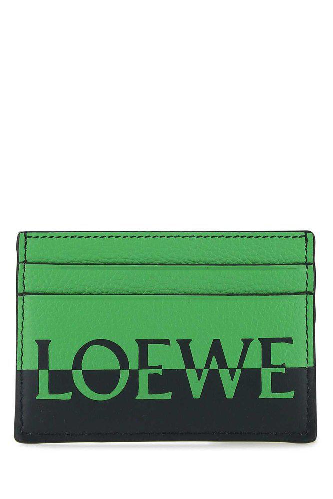 商品Loewe|Loewe Logo Print Two Tone Cardholder,价格¥1912,第1张图片