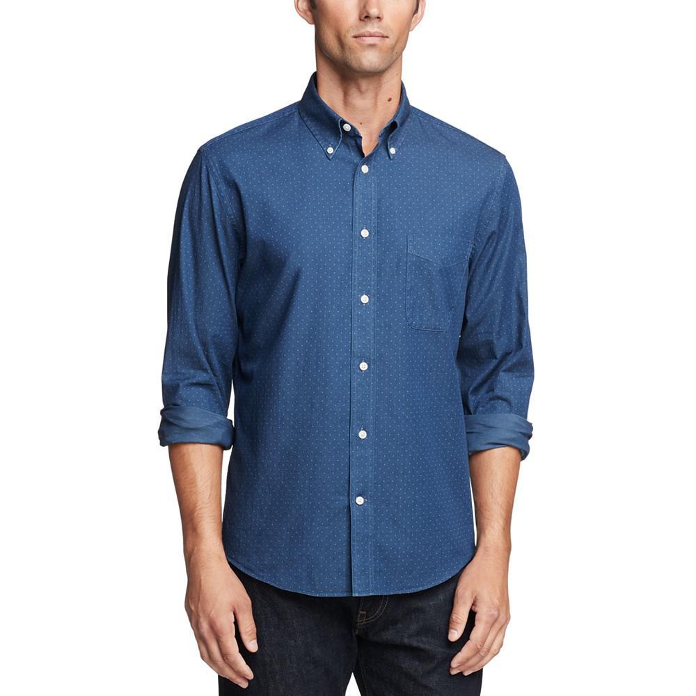 商品Ralph Lauren|Men's Classic/Regular-Fit Shorter Length Dot-Print Dress Shirt,价格¥296,第1张图片